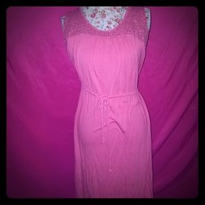 Merona L peach/pink dress